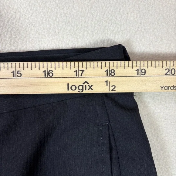 Joseph Abboud Loro Piana Wool Super 110's Black Stripe Full Suit 44S Pants 38x29